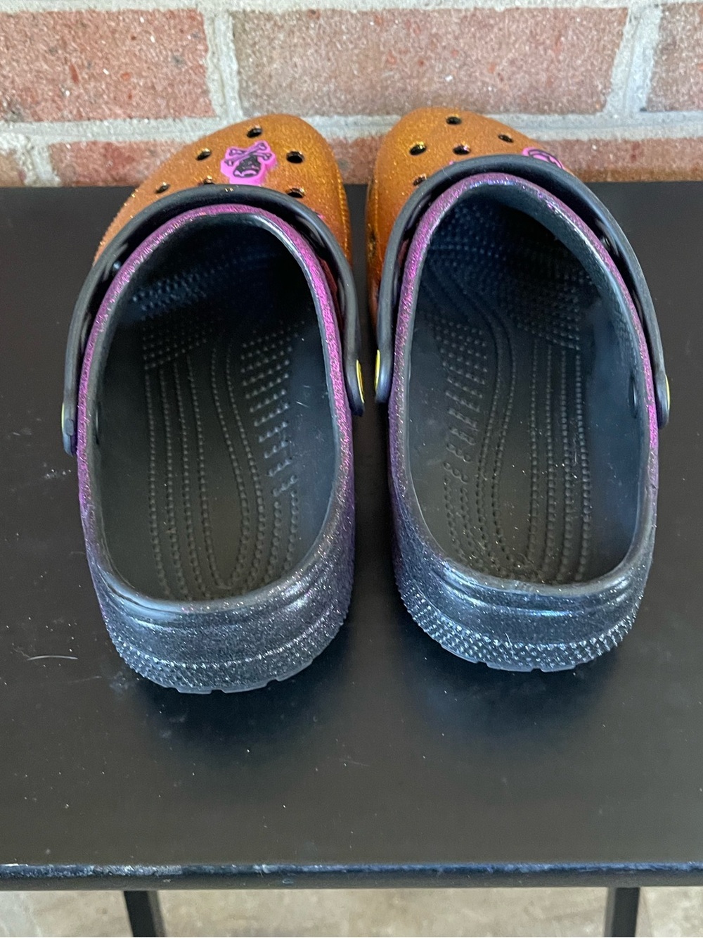 Hocus Pocus Glitter Crocs with Permanent Charms - Picture 3 of 6